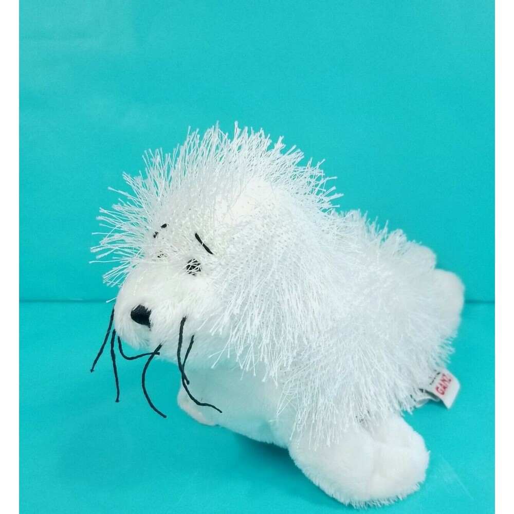 Ganz Webkinz White Seal Plush Stuffed Animal 10" Long No Code Sea Life